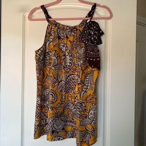SOLD - Trina Turk Patterned Tank Blouse